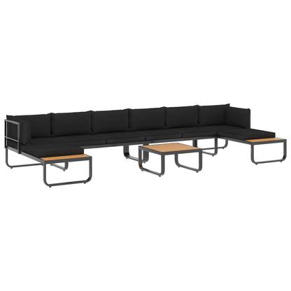 5 -seater garden corner sofa with WPC aluminum cushions