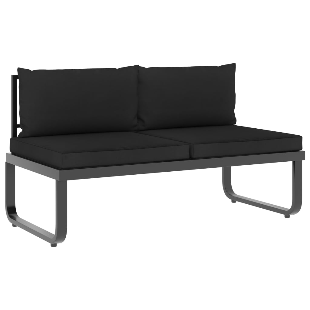 5 -seater garden corner sofa with WPC aluminum cushions