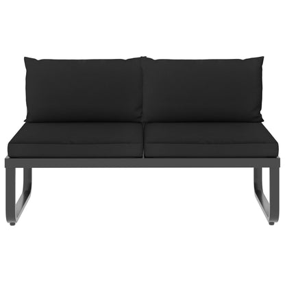 5 -seater garden corner sofa with WPC aluminum cushions
