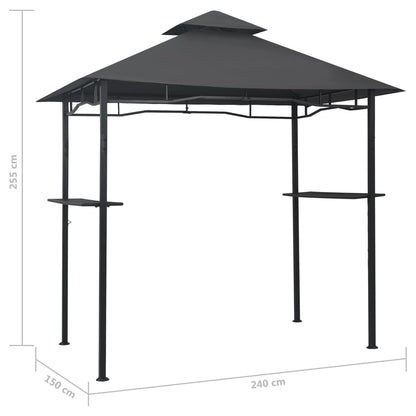 Barbecue Belvedere 240x150x255 cm Anthrazitstahl