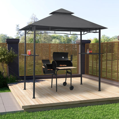 Barbecue Belvedere 240x150x255 cm Anthrazitstahl