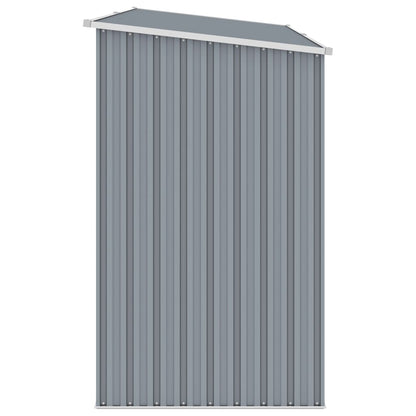 Gray garden shed 245x98x159 cm galvanized steel
