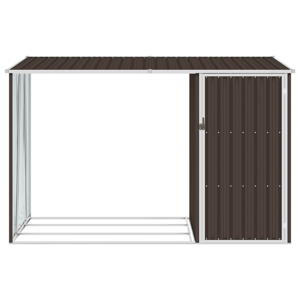 Marrone Garden HED 245x98x159 cm in acciaio zincato