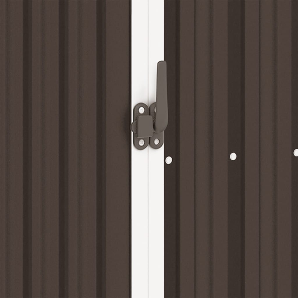 Marrone Garden HED 245x98x159 cm in acciaio zincato