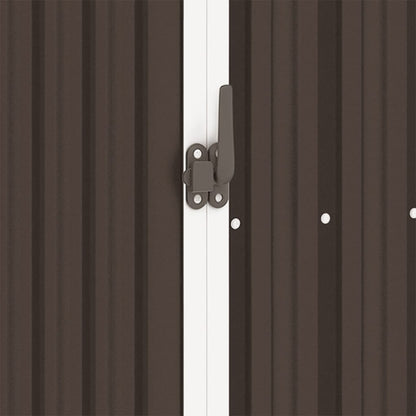 Marrone Garden HED 245x98x159 cm in acciaio zincato