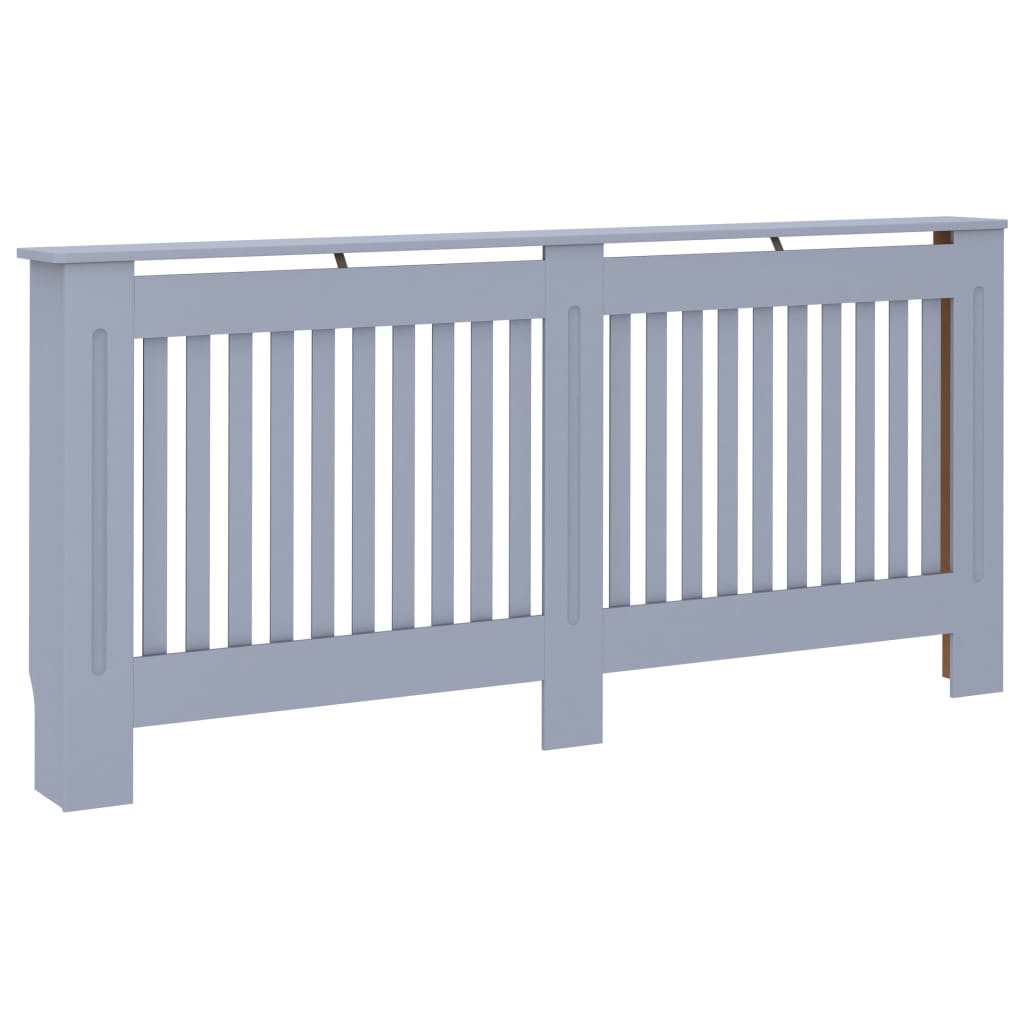 Cache-radiateur Anthracite 172x19x81 cm MDF
