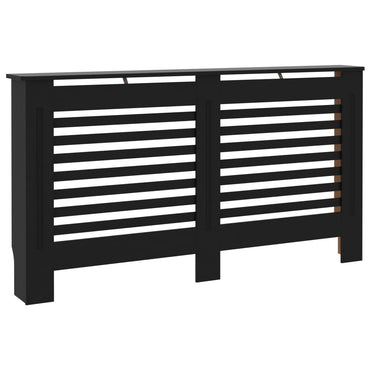 Cache-radiateur Noir 152x19x81 cm MDF