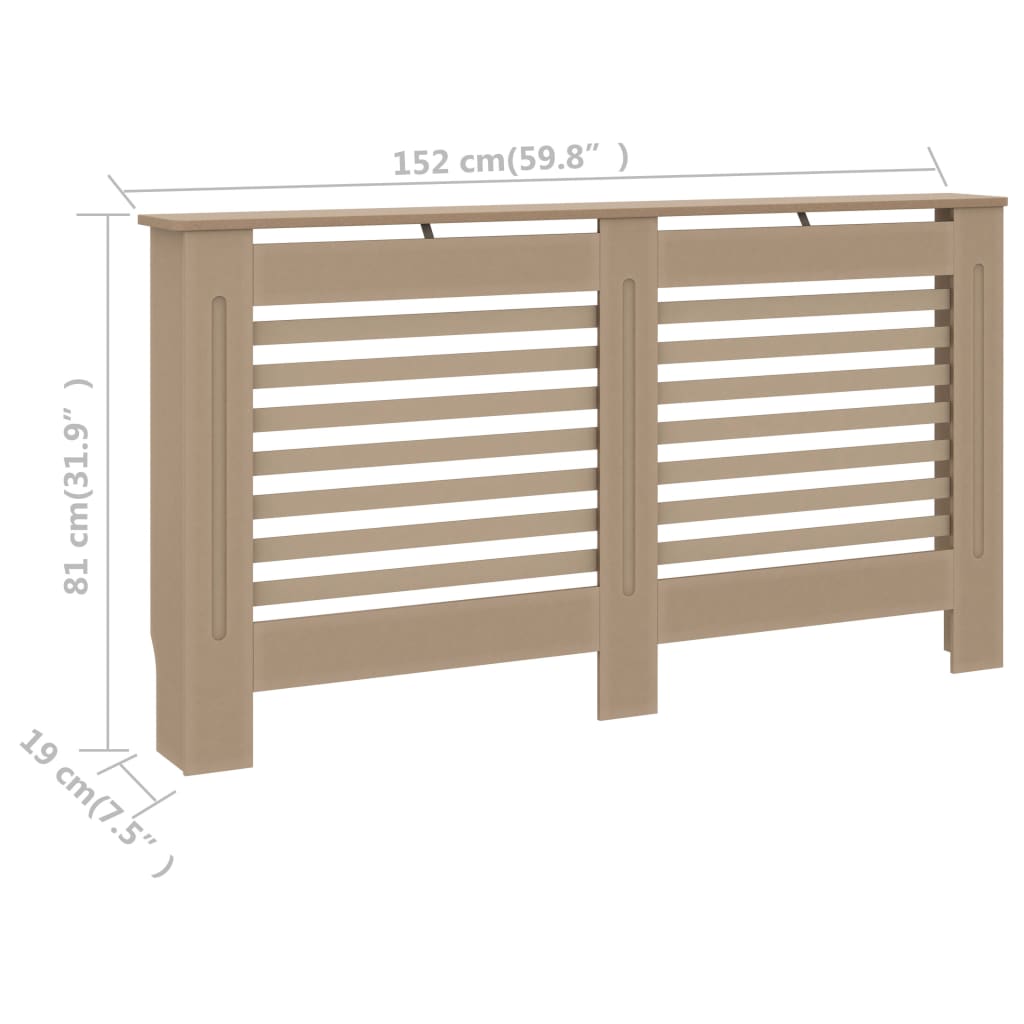 Cache-radiateur 152x19x81 cm MDF