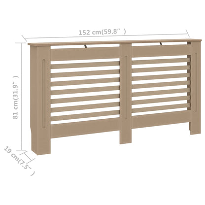 Cache-radiateur 152x19x81 cm MDF