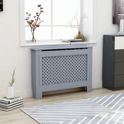 Anthracite Radiator Cache 112x19x81 cm MDF