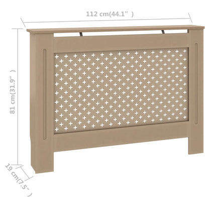 Cache del radiatore 112x19x81 cm MDF