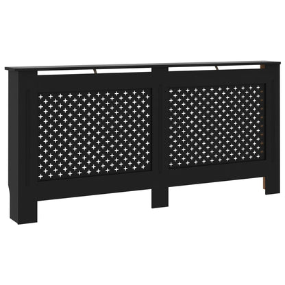 Black Radiator cover 172x19x81 cm MDF