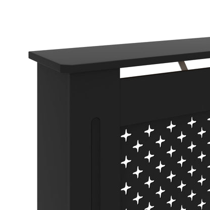 Black Radiator cover 172x19x81 cm MDF