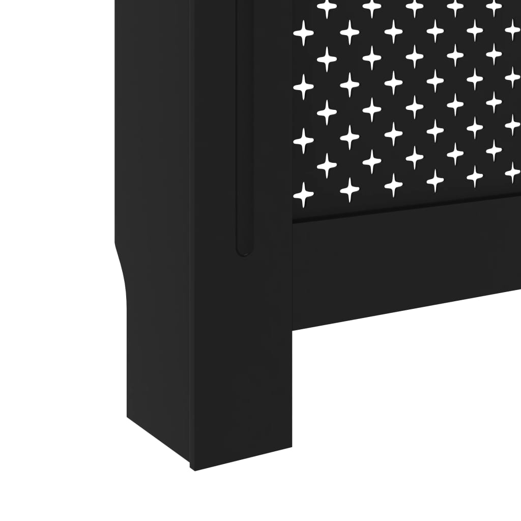 Black Radiator cover 172x19x81 cm MDF