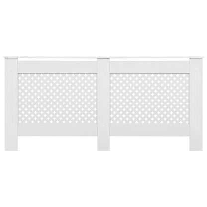 Radiator cache 2 pcs white 152x19x81.5 cm MDF