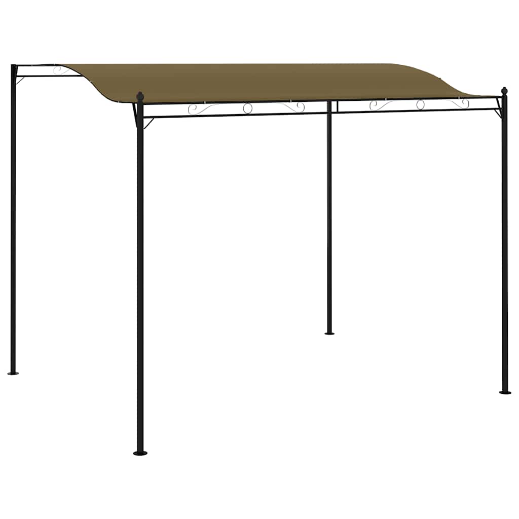 3x2.4 m taupe parasol awning 180 g/m²