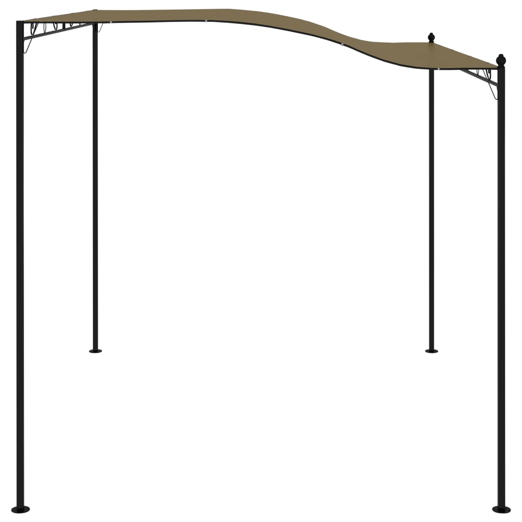 3x2.4 m taupe parasol awning 180 g/m²