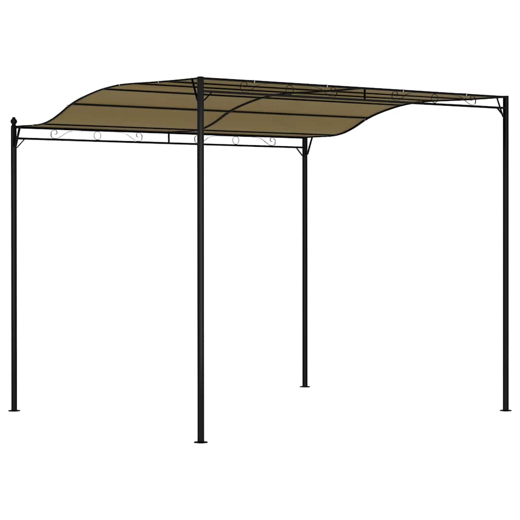3x2.4 m taupe parasol awning 180 g/m²