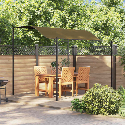 3x2.4 m taupe parasol awning 180 g/m²