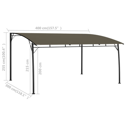 4x3x2.55 m taupe garden flipper
