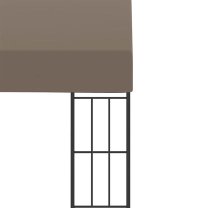 3x3 m taupe fabric wall belvedere
