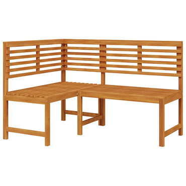 Panca ad angolo da giardino da 140 cm in legno massiccio di acacia
