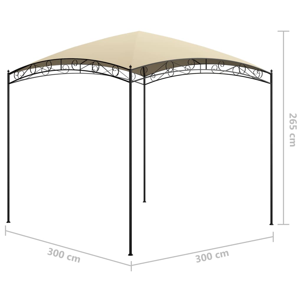 3x3x2.65 m in cream 180 g/m²