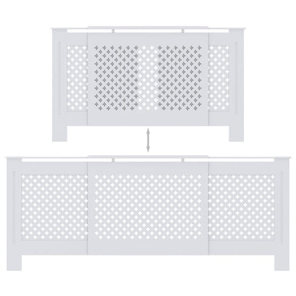 Cache-radiateur MDF Blanc 205 cm