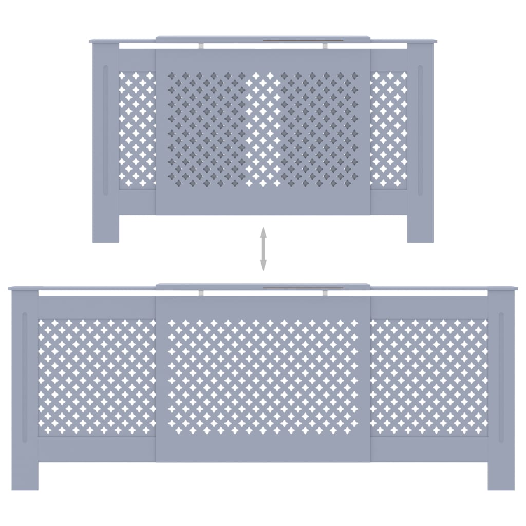 Cache-radiateur MDF Gris 205 cm