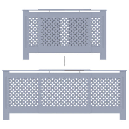 Cache-radiateur MDF Gris 205 cm