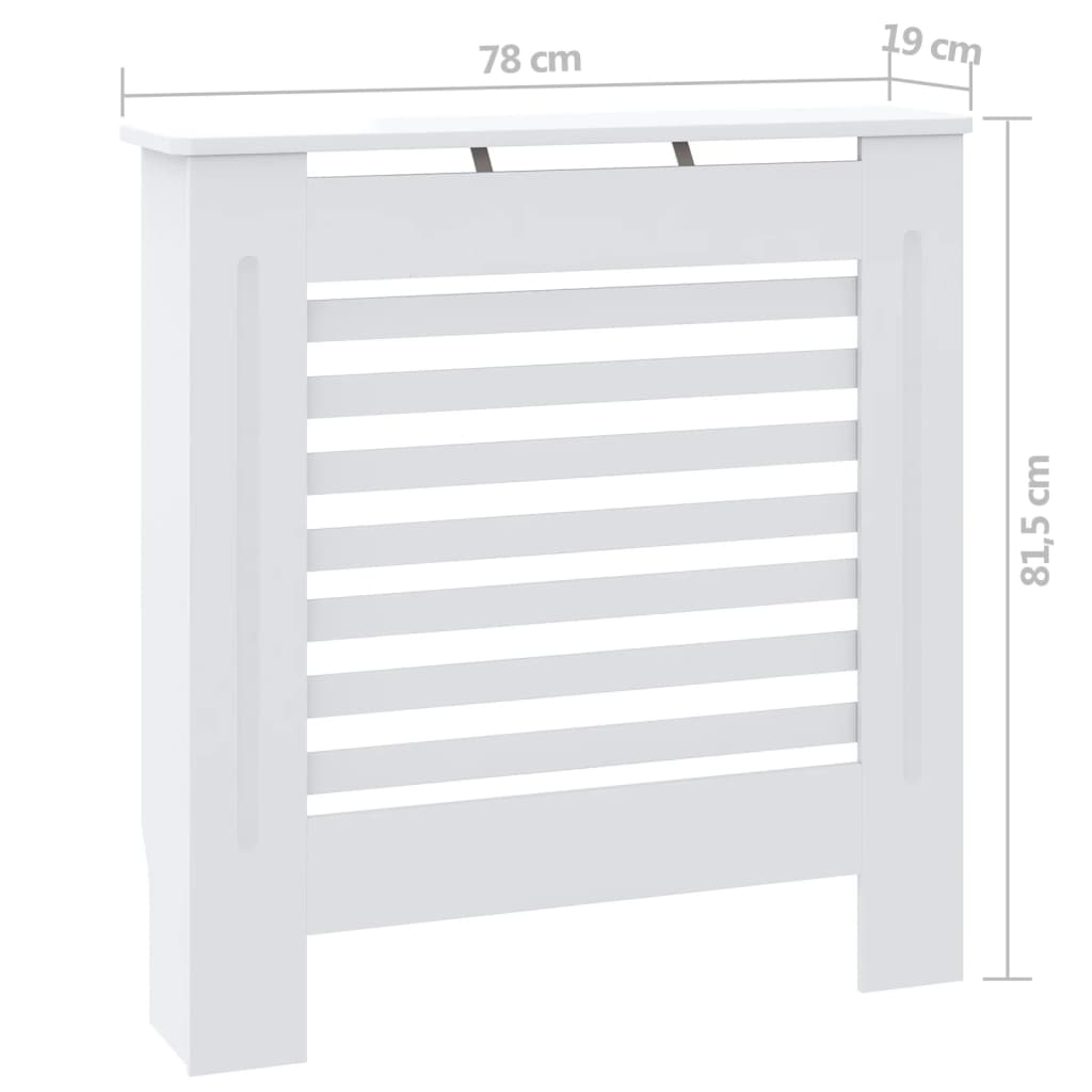 Cache-radiateur MDF Blanc 78 cm