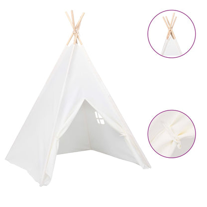 Children's teepee tent with white peach skin bag 120x120x150cm