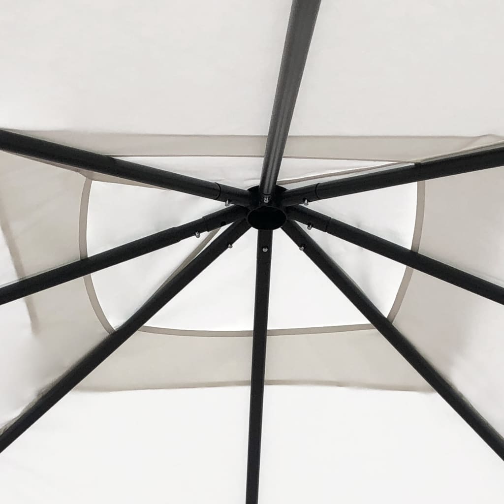 Belvedere with 3x3x2.6 m Cream 160 g/m² post coating