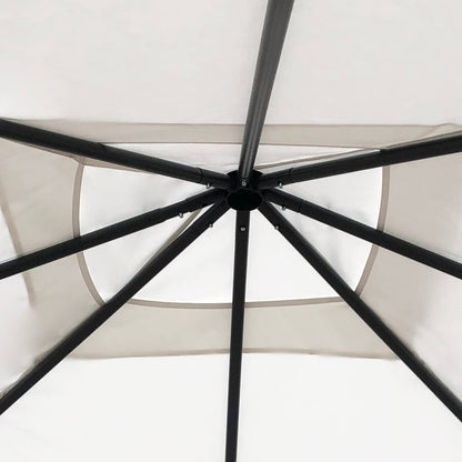 Belvedere with 3x3x2.6 m Cream 160 g/m² post coating