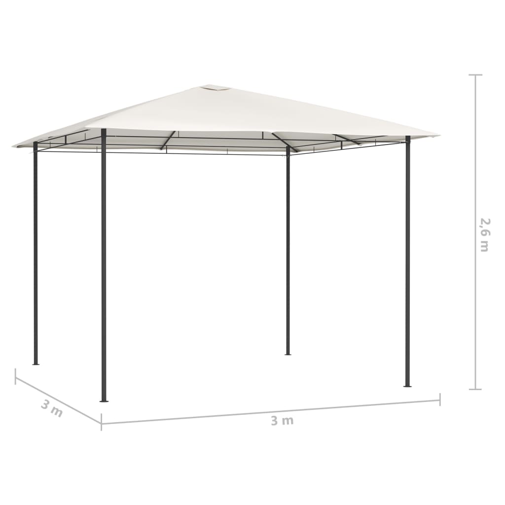 3x3x2.6 m in cream 160 g/m²