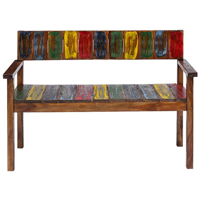 Chaises lot de 4 bois de récupération solide