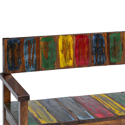 Chaises lot de 4 bois de récupération solide