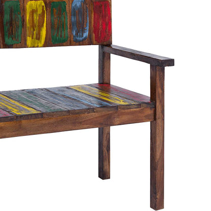 Chaises lot de 4 bois de récupération solide