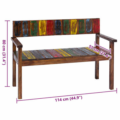 Chaises lot de 4 bois de récupération solide