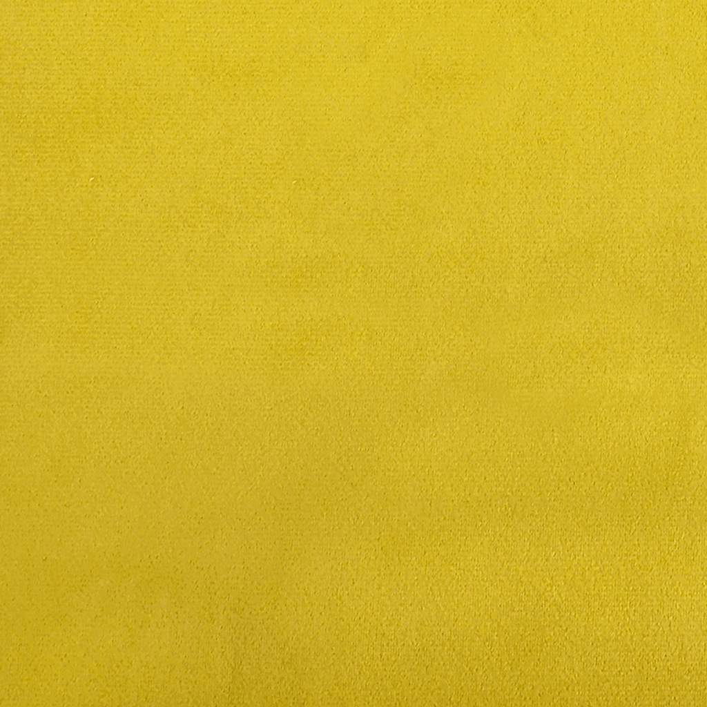 Chaise de relaxation avec repose-pied Jaune moutarde Velours