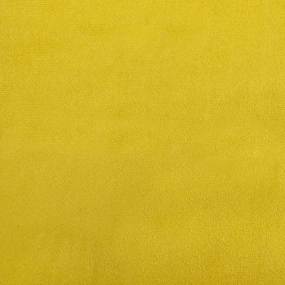 Chaise de relaxation avec repose-pied Jaune moutarde Velours