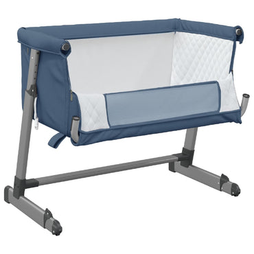 Lit pour bébé avec matelas Bleu marine Berceau cododo