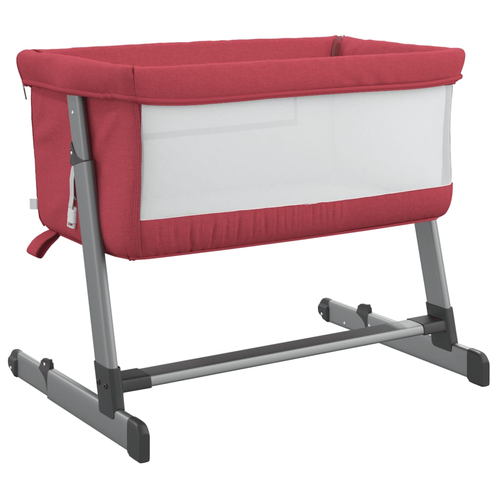 Lit pour bébé avec matelas Rouge Berceau cododo