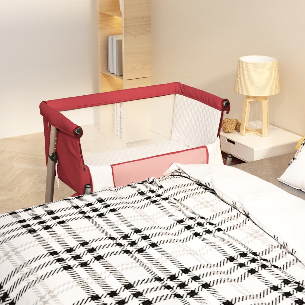 Lit pour bébé avec matelas Rouge Berceau cododo