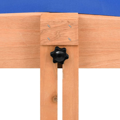 Sandbox with wooden wood roof 112x112x112 cm
