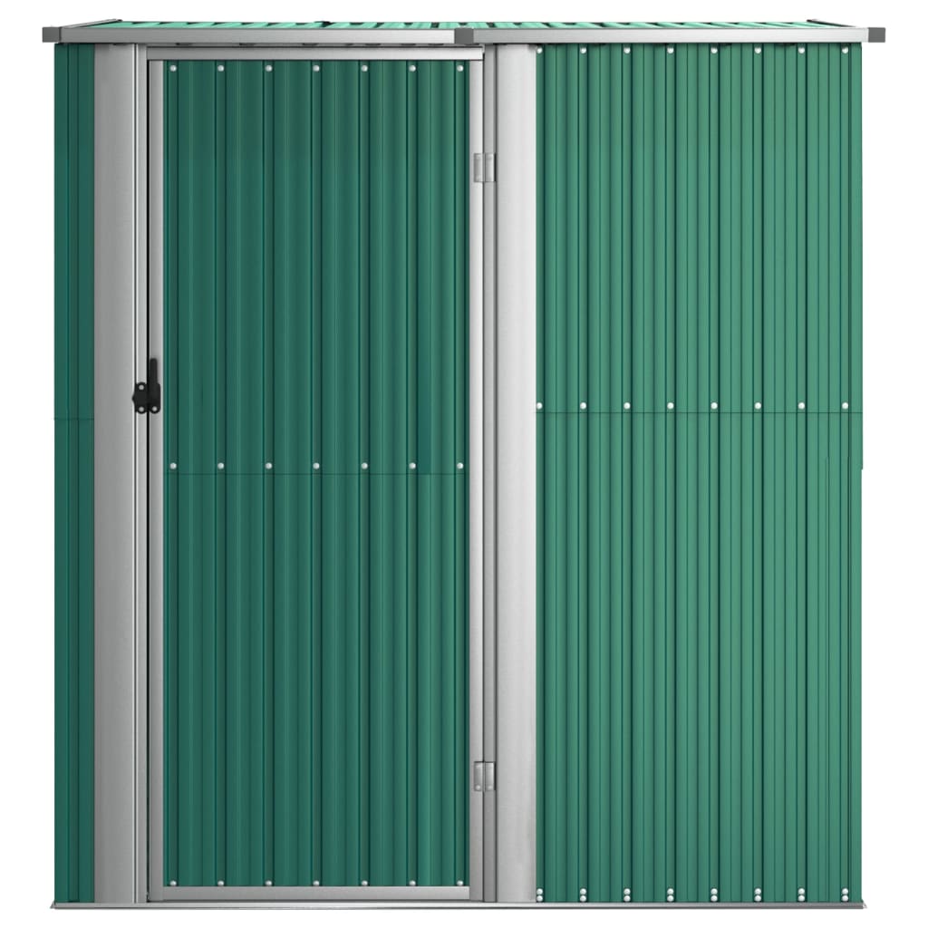 Green Garden Shed 180.5x97x209.5 cm de aço galvanizado