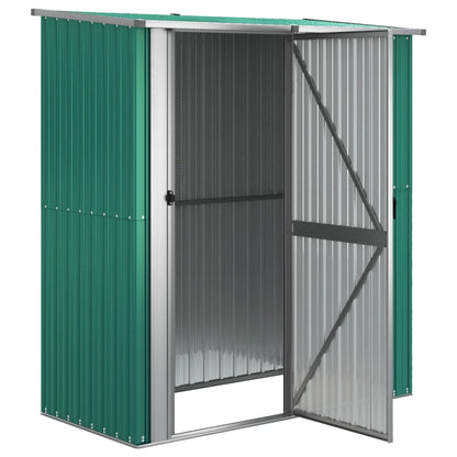 Green Garden Shed 180.5x97x209.5 cm de aço galvanizado