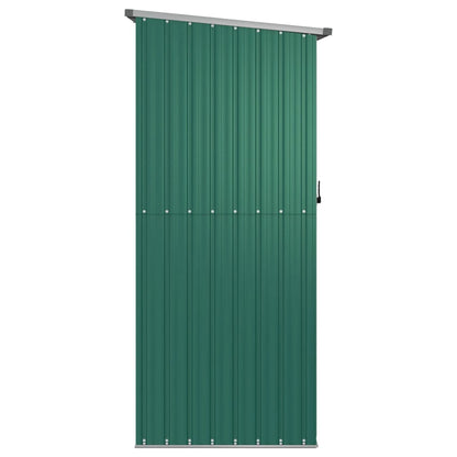 Green Garden Shed 180.5x97x209.5 cm de aço galvanizado