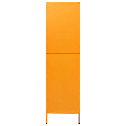 Mustard yellow wardrobe 90x50x180 cm steel