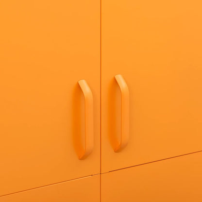 Mustard yellow wardrobe 90x50x180 cm steel